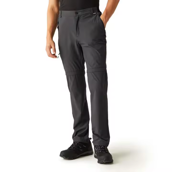 Regatta Pantalones Travel Light Zip-off Gris - 1