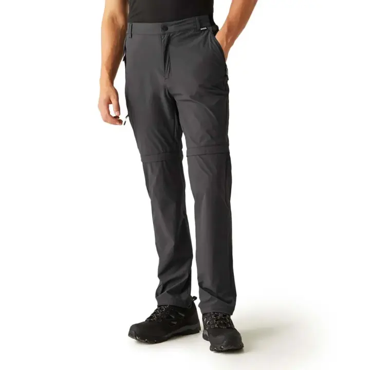 Regatta Pantalones Travel Light Zip-off Gris - 1