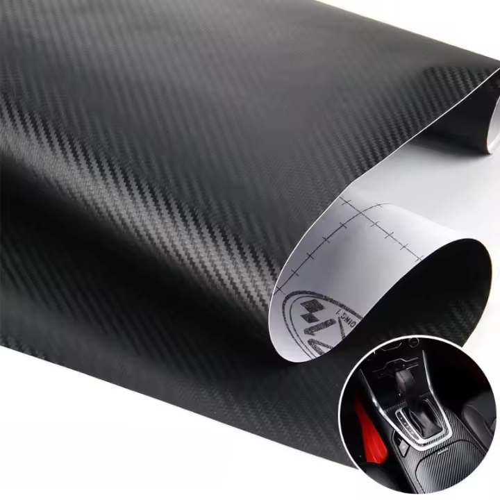 Papel De Película 3D De Fibra De Carbono Para Coche 30x127cm Decorativo DIY Vinilo Estilo Interior Automóvil Adhesivo De Decales - 1