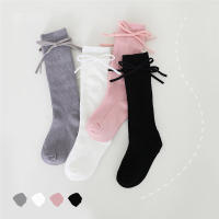 Calcetines Largos Para Niñas Con Lazo Bebé Algodón Suave Otoño Invierno Estilo Princesa Unisex Para Niños Y Niñas De 0 a 7 Años - details 4