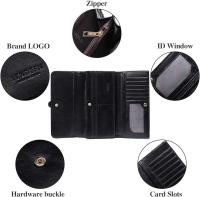 Monederos de cuero para Mujer, billetera with bloqueo RFID para Mujer, Bolso Largo para mujer with múltiples ranuraspara - details 1