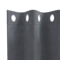 Cortinas Opacas vidaXL con Ojales 2 pcs de Terciopelo Gris Claro - details 4