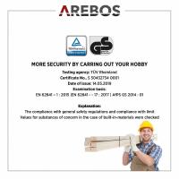 AREBOS Fresadora Electrica Profesional 1200W Caja 12 Fresas - details 7
