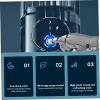 Ventilador de Torre de 11 pulgadas, ventilador de Mesa personal 2 en 1 sin Aspas, portátil, recargable, ventilador de escritorio Eléctrico con opción de 3 velidades, tamaño Pequeño para Oficina y Hogar - details 4