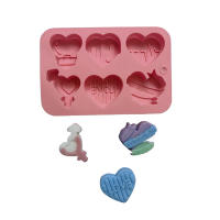 Molde De Silicona Para Chocolate Y Pasteles En Forma De Corazón Multicavity Regalo Para Hornear Y Hacer Candles Tamaño Pequeño - details 14