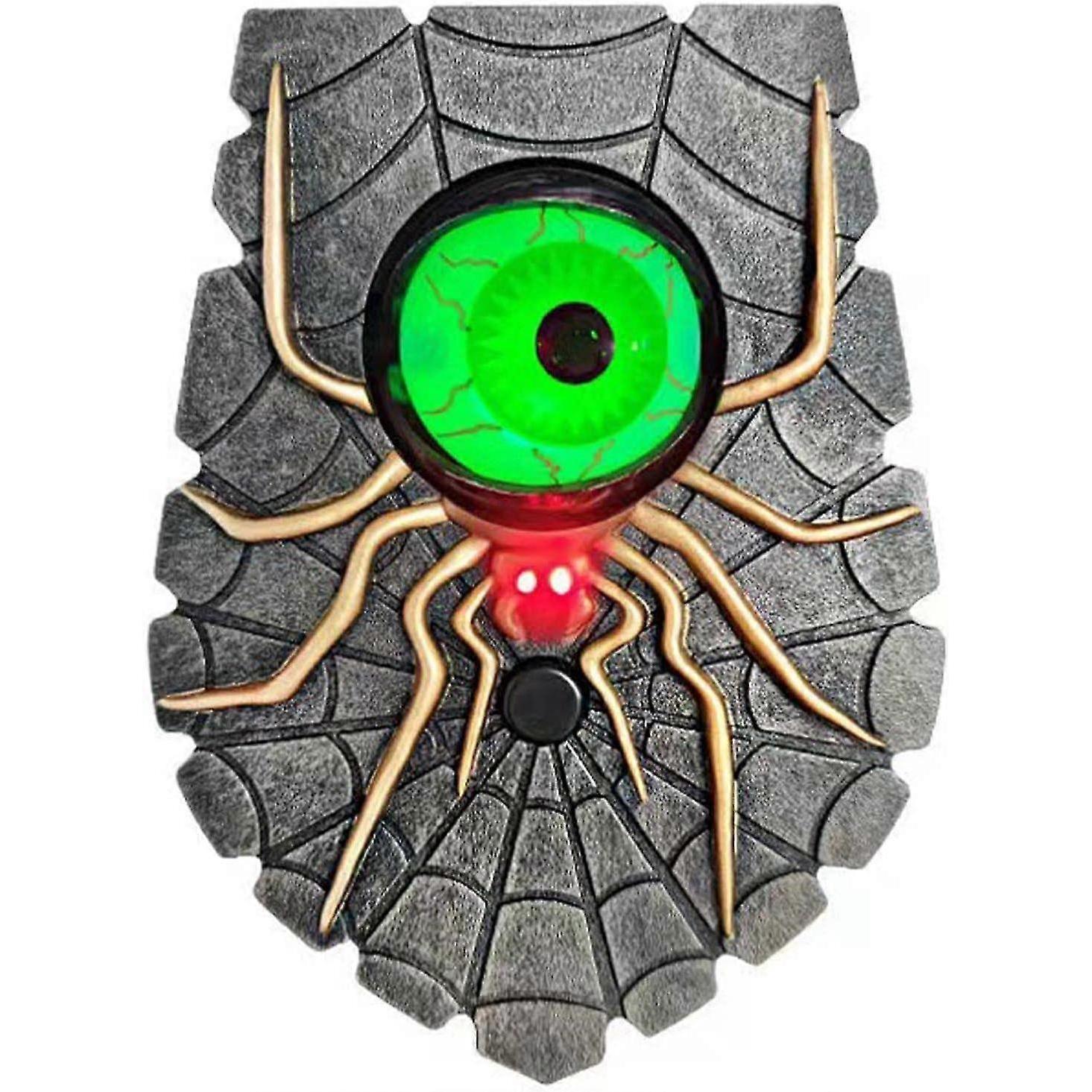 Halloween Spider Doorbell,halloween Spider Doorbell With Sounds | Doorbell With Eyeball Rotating Left And Right