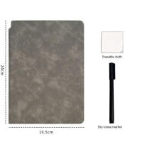 Cuaderno Portátil A5 Reutilizable Con Marcador Blanco Y Paño De Limpieza Semanal Planificador Cuadernos Para Tareas - details 8