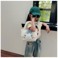 Bolso De Peluche Sanrio Grande Capacidad Con Dibujos Animados Melody Kuromi Y Cinnamon Bolso De Mano Para Mujer Regalo De Cumpleaños Kawaii - details 2