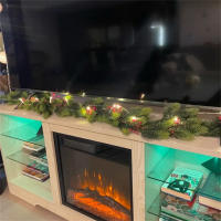 Guirnalda De Pino Artificial Para Navidad Con Bayas Rojas Y Conos 70.87 Cm Decoración Realista Para Casa De Vacaciones Escritorio Armario Estante De Chimenea Y Hogar Exteriores - details 2
