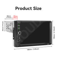 Ahoudy 7" Radio De Coche 1 Din Multimedial MP5 Soporta TF USB AUX Pantalla Táctil Bluetooth Universal Para Todas Las Marcas De Vehículos - details 10