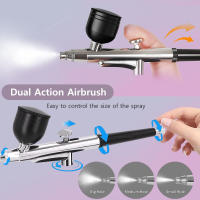 Pistola De Pulverización K5 Con Tazas Kit De Limpieza Y Herramientas De Repuesto Para Arte De Uñas Manicura Pintura De Galletas Y Manualidades - details 1