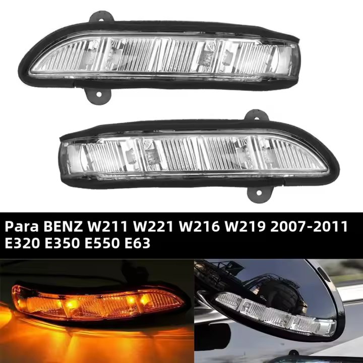 Lámpara De Espejo Retrovisor LED Para Mercedes Benz W211 W221 W219 2007-2010 E320 E350 E550 S600 S550 S63 S65 Accesorios De Coche - 1