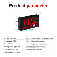 Reloj Digital Para Motocicleta 3 En 1 Con Medidor De Temperatura Del Aire Y Agua Voltaje Y Velocidad De Rotación De La Cabeza - details 12