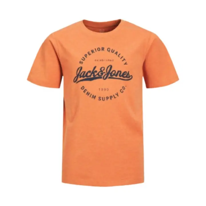 JACK&JONES - Camiseta de manga corta para niño en color naranja - 1