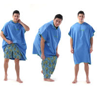 Poncho De Playa Con Capucha Para Adultos Toalla De Baño Microfibra Toalla De Natación Y Cambio Ultra Absorbente - details 9
