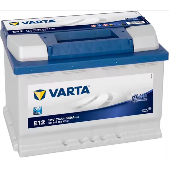 Batería de coche Varta E12 Blue Dynamic. 12V - 74Ah/680A (EN) 574 013 068 313 2 Caja L3 - 1