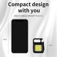 Linterna LED Mini De Llave Multifuncional Portátil COB Para Camping Recargable USB Luz De Trabajo Para Pesca Y Emergencias - details 1