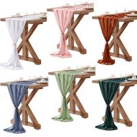 Corredor De Mesa De Tela De Organza 30cm X 300cm Estilo Bohemio Romántico Para Bodas Cumpleaños Y Decoración De Mesa De Valentine's Day - details 16