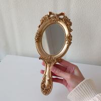 Espejo De Maquillaje Retro Europeo Manejable Vintage Para Vestíbulo Y Spa Espejo Compacto Para Cosméticos Con Mango - details 5