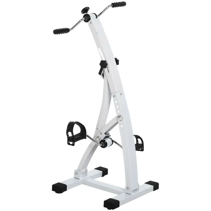 HOMCOM bicicleta estática entrenador de pedales para personas mayores acero - 1