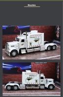 Camión Peterbilt 389 1/24 Escala Juguetes De Metal Con Sonido Y Luz Modelo De Coche Eléctrico Regalo Para Niños Colección - details 13
