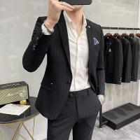 Traje De Boda Para Hombre De Alta Calidad Dos Piezas Traje De Negocios Casual Banquete Ensemble De Lujo Con Pantalones - details 10