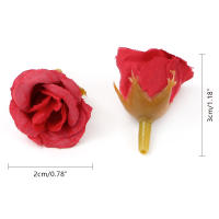 20/50Pcs Rosas Artificiales 2CM Flores Falsas Para Decoración De Hogar Jardín Bodas DIY Scrapbook Guirnalda Regalo Accesorio - details 4
