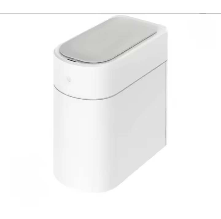 TOWNEW T3 - Bote de basura automático delgado con sensor de movimiento infrarrojo con tapa, autosellado y cambiante, bote de basura impermeable de 3.4 galones, cubos de basura sin contacto para baño - 1