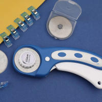 Fenrry Set De Cortadores Rotatorios De 45mm Con Hojas De Reemplazo Para Costura Y Bordado Marcador De Tela Y Cuero Plancha Y Corte - details 2