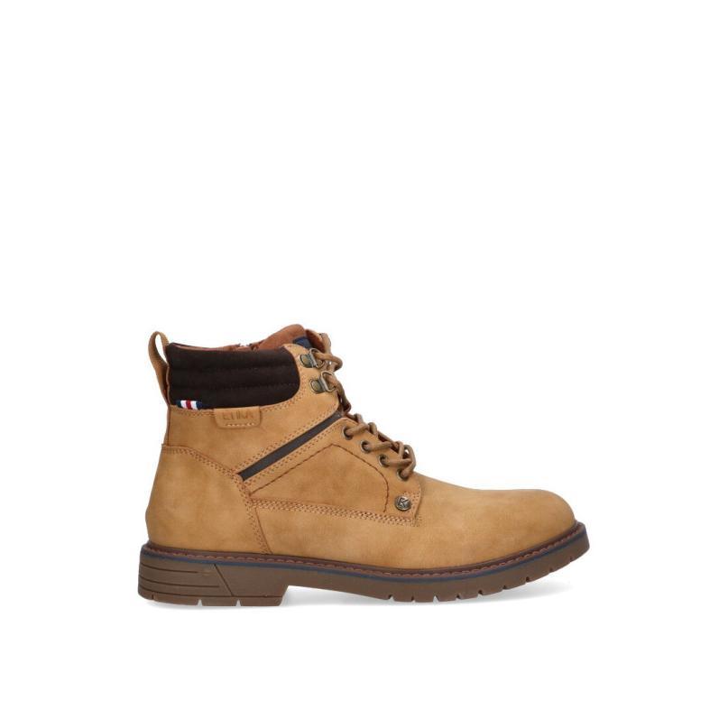Botin Etika - Hombre - Suela Plana - Modelo 70904 - Color Camel