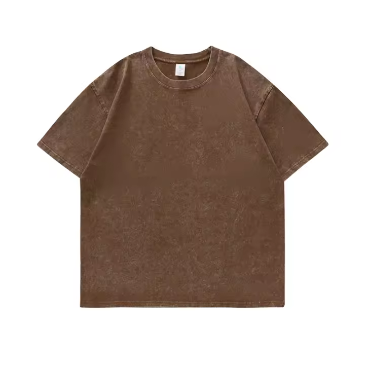 Camiseta Oversize De Algodón 100% Vintage YJKVUR Para Hombres Ropa Casual Coreana Y2k Verano 2024 Cuello Redondo Manga Corta - 1