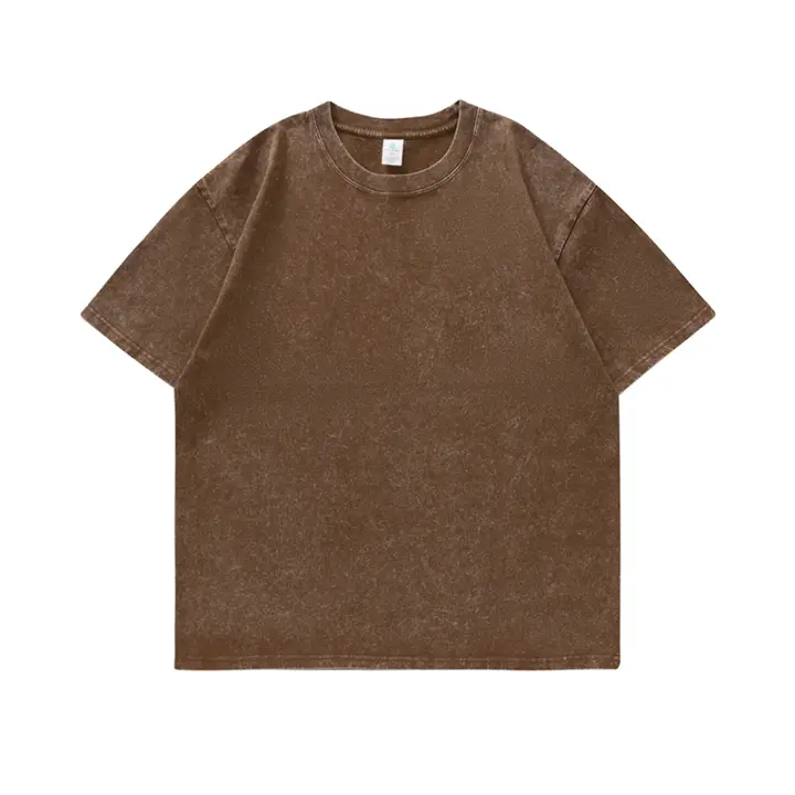 Camiseta Oversize De Algodón 100% Vintage YJKVUR Para Hombres Ropa Casual Coreana Y2k Verano 2024 Cuello Redondo Manga Corta - 1