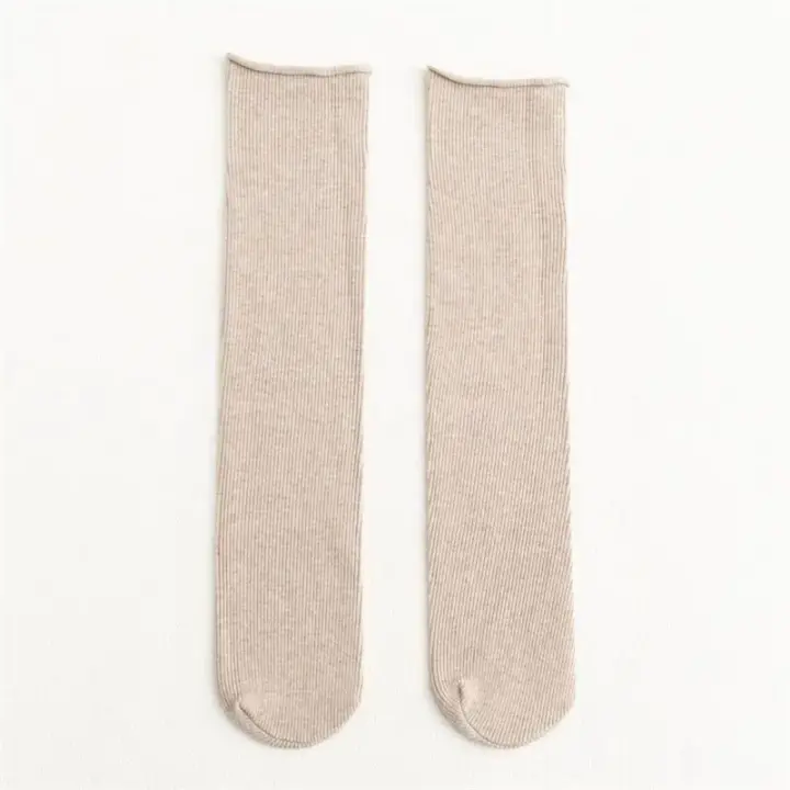 Calcetines De Mujer Estilo Coreano Coloridos Y Cómodos Calcetines Largos Elásticos Transpirables Para Niñas Casual - 1