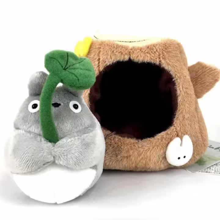 Peluche studio ghibli mi vecino totoro totoro con tronco - 1