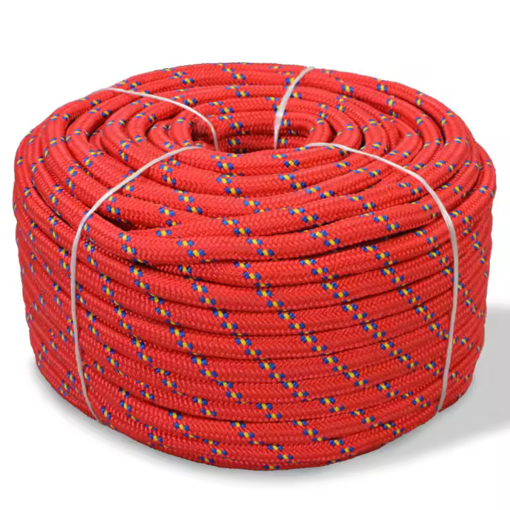 vidaXL Cuerda de barco polipropileno intenso 10 mm 50 m cuerda Color Blanco,  Azul,  Blanco y azul y mas - 1