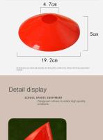 10pcs Discos De Entrenamiento De Fútbol Cono De Obstáculos Para Niños Y Adultos Ejercicio De Agilidad Evitando Obstáculos Accesorios Deportivos De Fútbol - details 2