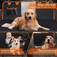 Dog Car Seat Cover, 600D Oxford Cloth Back Seat Pctor, Waterproof and Non-Slip Back Seat Bench Pctor with Visual Window and Pockets, 146×137 cm - details 4