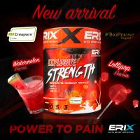 ERIX NUTRICION | PRE WORKOUT EXPLOSIVE STRENGTH 500 GR | Suplemento Potente pre-Entreno con Creatina, Cafeína, Beta-Alanina y Tirosina | Extra fuerza y resistencia | Mejora el desarrollo muscular - details 0