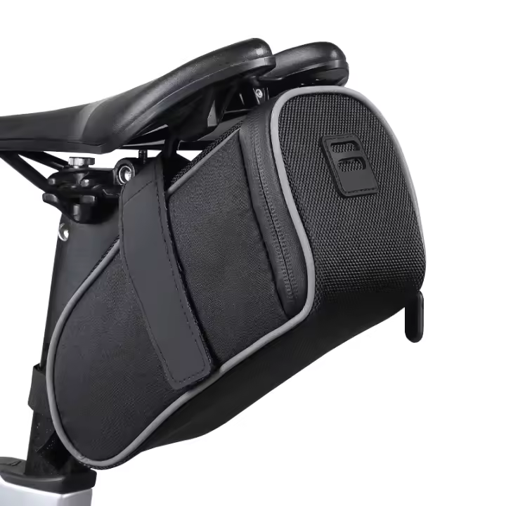 Bolsa De Sillín Impermeable Para Bicicleta De Carretera Y Montaña 1.9L Con Reflejante Bolsa De Bicicleta Reflectante Y Impermeable Para Asiento - 1