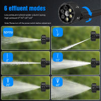 Pistola de agua eléctrica portátil de alta presión sin cable 50BAR con boquilla 6 en 1 3 modos inteligentes Caudal de agua ajustable 5L/min Lavacoches eléctrico doméstico Limpiacoches eléctrico portátil - details 1