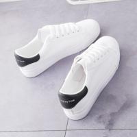 Zapatos Blancos Pequeños Para Mujer Estilo Coreano Cuatro Season Leather Casual Transpirables Zapatillas Con Cordones - details 6