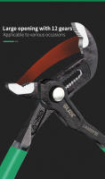Ajustable Pinzas De Bomba De Agua LAOA CR-V Gran Apertura Llave Universal Herramientas Multifuncionales Para Metalworking - details 2