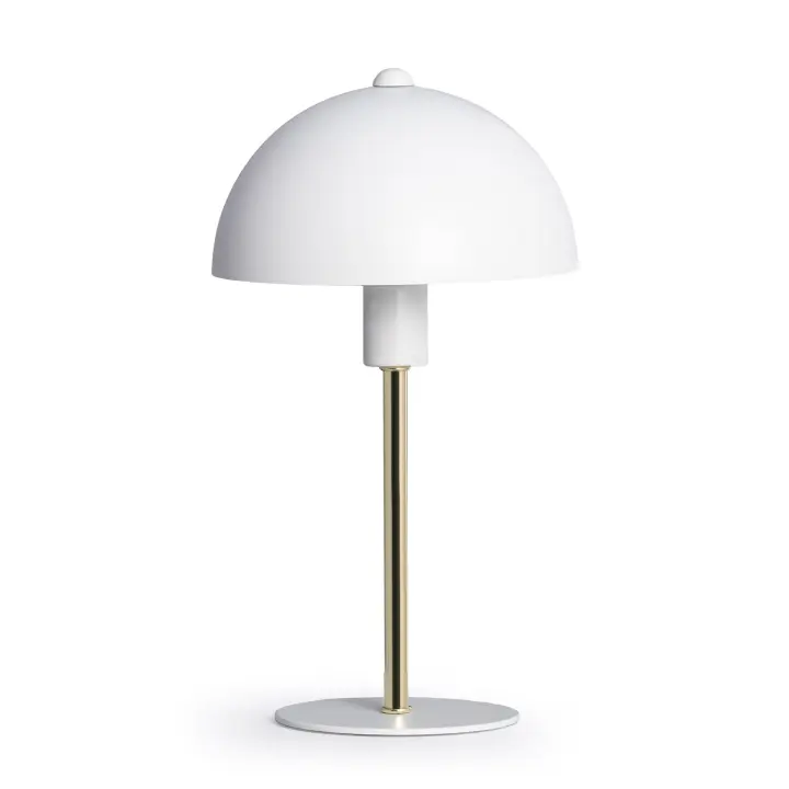 Ledkia Lámpara de Mesa de Metal Wavuli Blanco - 1