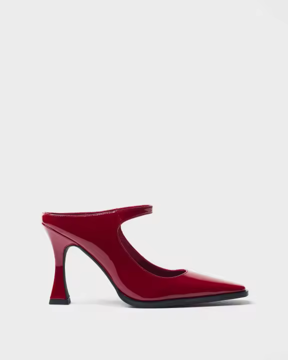 MIM Tess Zapatos de tacón destalonados para mujer rojos en charol sintético 9389160169802 - 1
