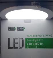 18W Extraplane Redondo LED Downlight. 1450lm. Luz fría (6000 ° K). 30.000 H. Color Blanco (W-E000046) - details 2
