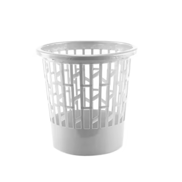 Papelera plastico blanca 28x19,5x27 cm - 1