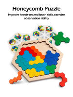 Juego De Rompecabezas De Madera Tangram Tablero Educativo Para Niños Juguete Montessori De Desarrollo Cerebral IQ Test Regalo Para Niños De 3 a 12 Años - details 9