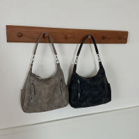 Bolso Lateral De Cuero Diseñador Para Mujer Bolso De Hombro Retro Capacidad Grande Bolso De Mano Casual Para Damas - details 15