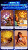 Luz De Proyección De Galaxia Corona Noche Estelar Luz De Ambiente Cumpleaños Control Remoto Rotatoria LED Para Dormitorio - details 4