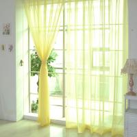 Cortina De Tules Colorida Transparente Y Sutil En Poliéster Para Dormitorio Cocina Sala De Estar Habitación De Niños Aula Con Bolsa De Acero En Rojo Negro Azul Verde - details 20